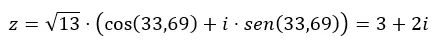 Da forma trigonométrica à forma binomial