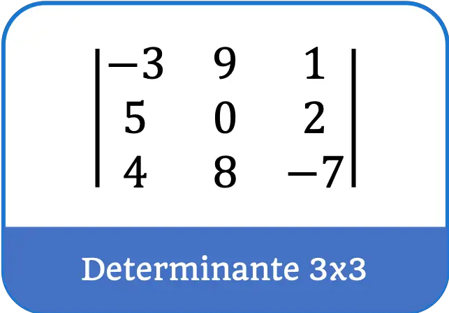 determinantes de matrizes 3x3