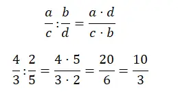 division de fractions