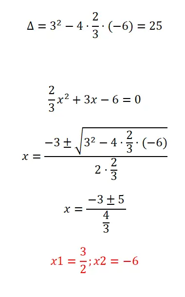 Equação quadrática com frações