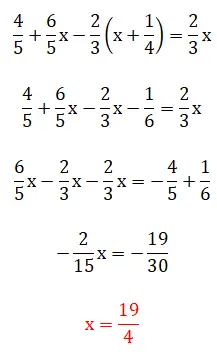 带分数和括号的方程