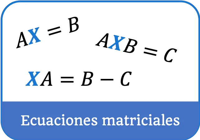 équations matricielles