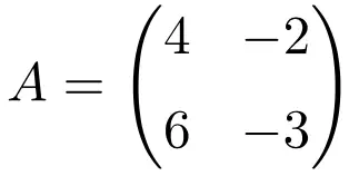 exemple de matrice idempotente de dimension 2x2