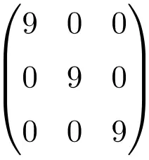 contoh matriks skalar berdimensi 3x3