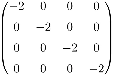 contoh matriks skalar berdimensi 4x4