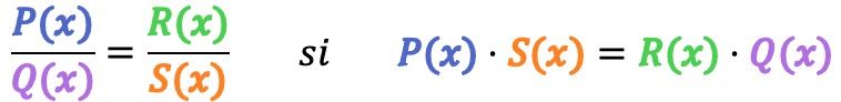 exemples de fractions algébriques équivalentes