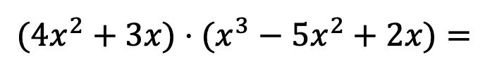 多项式相乘的例子