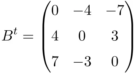 exercício resolvido de matriz antissimétrica de dimensão 3x3
