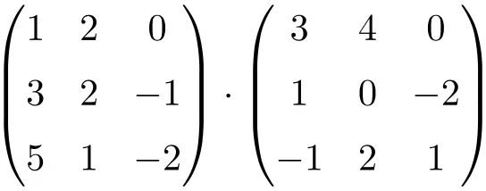 Übung Schritt für Schritt gelöst: Multiplikation von 3x3-Matrizen, Matrixoperationen
