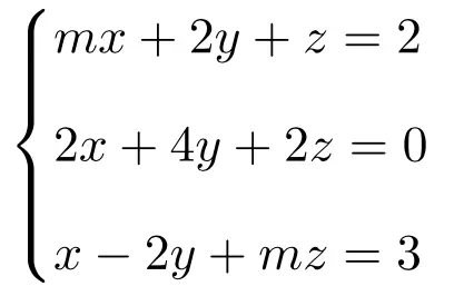 exercício resolvido sistema passo a passo de equações lineares com parâmetros