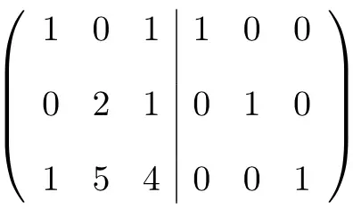 练习用3x3高斯法逐步求解逆矩阵