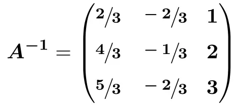 exercício resolvido passo a passo da matriz inversa pelo método da matriz adjunta 3x3