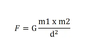 fórmula da gravidade