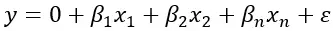 Formel für die multiple lineare Regression
