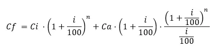 Fórmula de juros compostos com contribuições periódicas