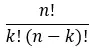 Formule du coefficient binomial