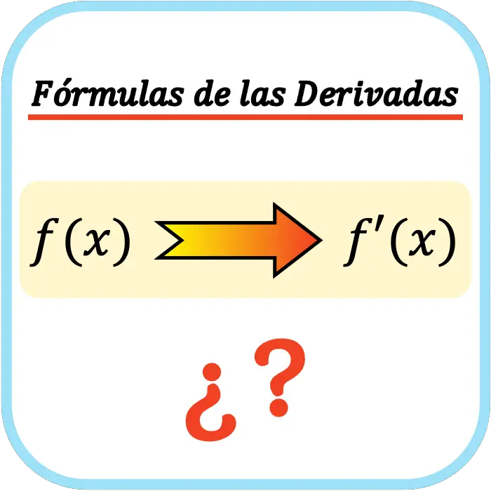 fórmulas derivadas