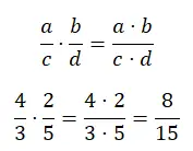 multiplication de fractions