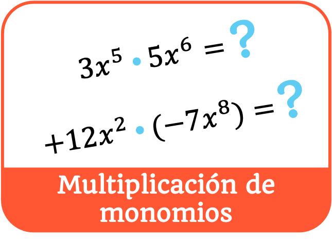 multiplicação de monômios