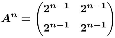 enésima potência de uma matriz 2x2