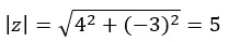 Número complexo do módulo na forma trigonométrica