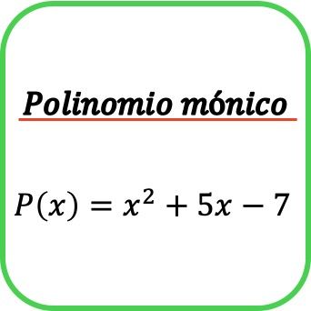 polinomio monico