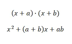 Produkt von Binomialen mit gemeinsamem Term