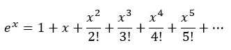 Série de Taylor para a função exponencial