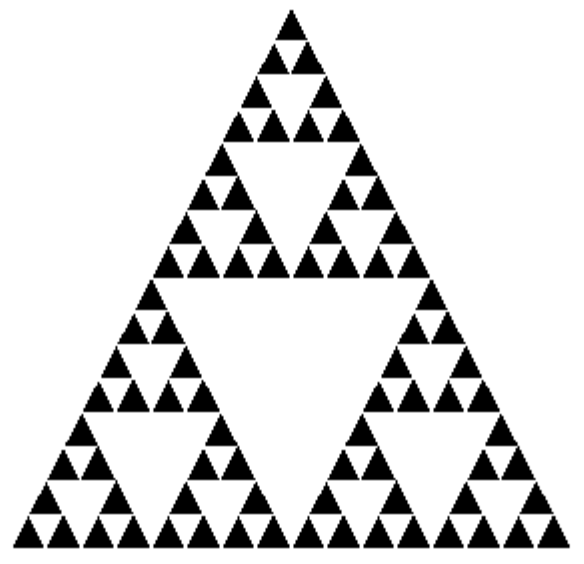 塔塔利亚的谢尔宾斯基三角形或帕斯卡三角形