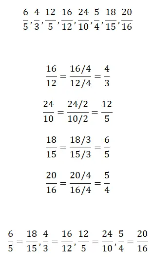 trouver les fractions équivalentes